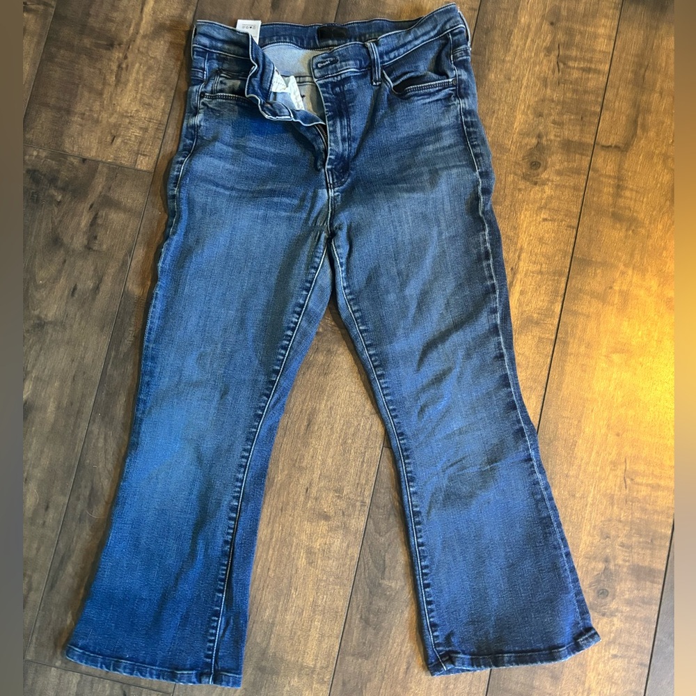MOTHER Women's Straight Leg Jeans in Medium Blue Wash